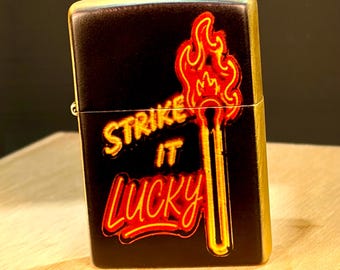 Vintage style Lucky Strike Collectable EDC Zippo Lighter