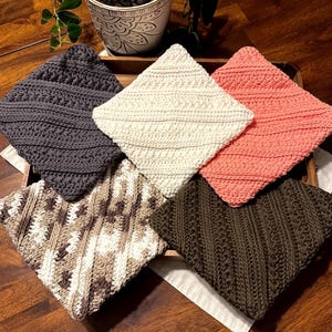 Handmade Crochet Pot Holder/Hot Pad/Trivet (Star Stitch Large)