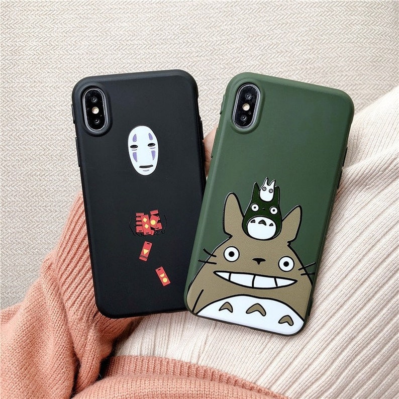 هيلاهوب اطفال Cute Anime Totoro Phone Case, For iPhone 13 Pro Max, 12 Mini, 11 Pro, SE 2020, X Xr Xs Max, 8 7 6s Plus, Anime Soft Cover Coque Bag coque iphone 11 All Time Low - So Wrong It's Right