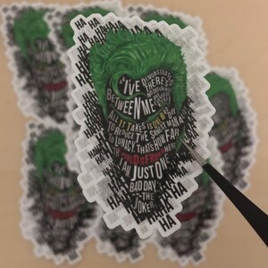 Joker Vinyl Sticker – Heath Ledger Dark Knight Batman Decal For Skateboard, Car, Laptop | DC Comics