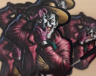 The Killing Joke Camera Pose Vinyl Sticker – Comic Villain Art Decal | Waterproof & Durable