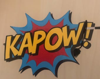 KAPOW! Bookmark | Comic Book Superhero Pop Art
