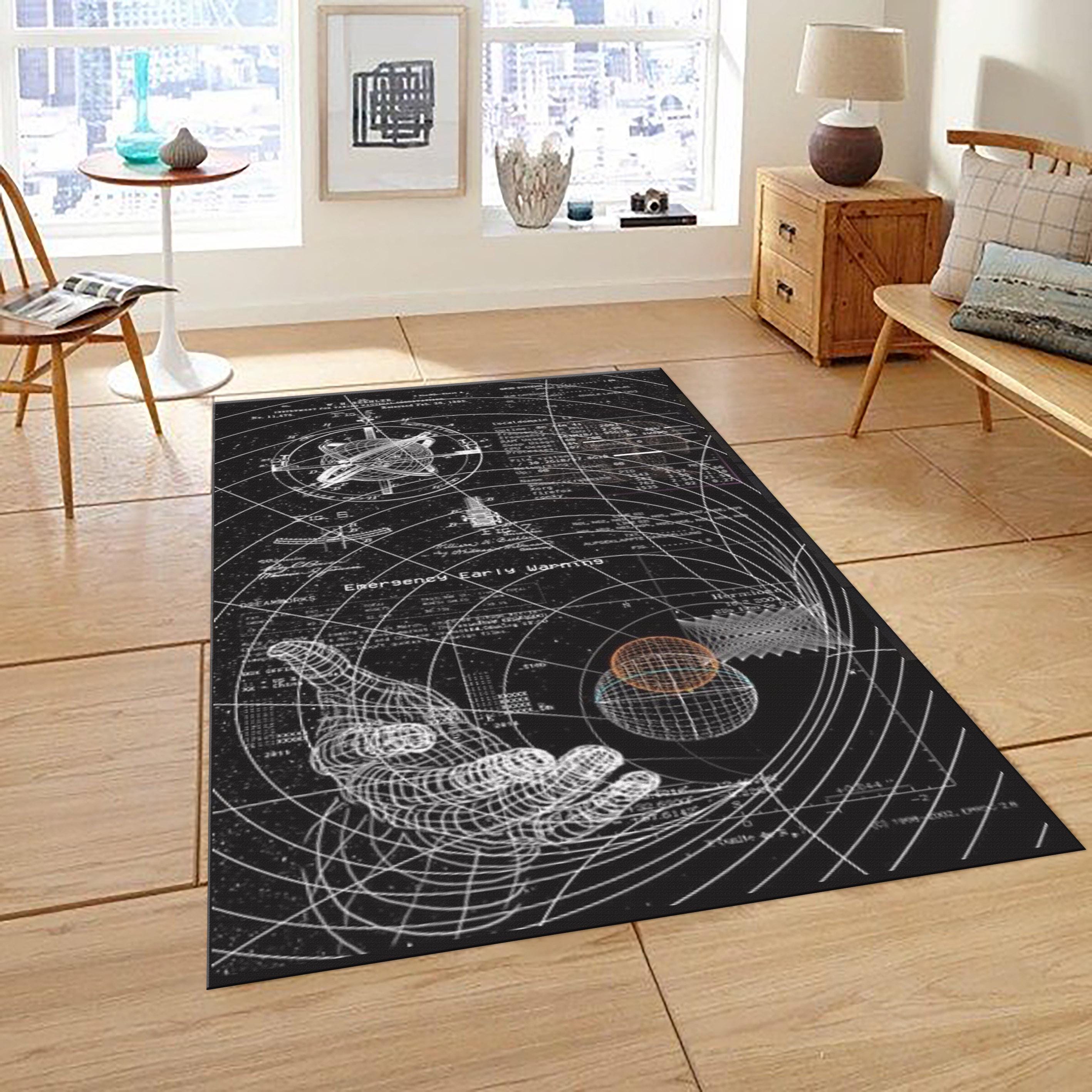 Science Print Rugs Science Rug: Universe Graphic Area Rug, Teen Room Decor - Etsy