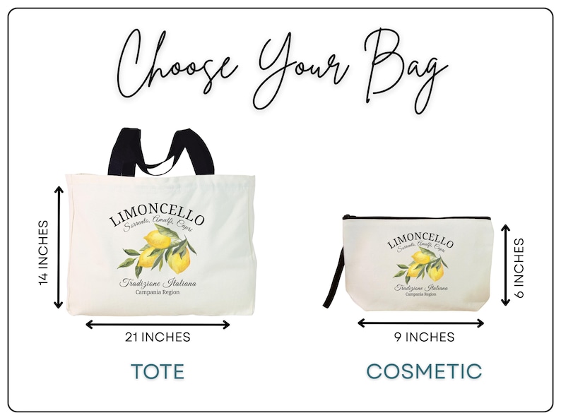 Amalfi Coast Lemon Tote Bag Italian Summer Canvas Tote Bag Lemon Canvas Tote Bag Mediterranean Vacation Travel Tote Bag image 2