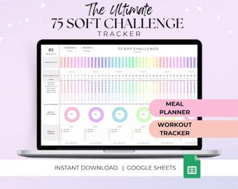 75 Soft Challenge Tracker • Google Sheets Template • Daily Habit ...