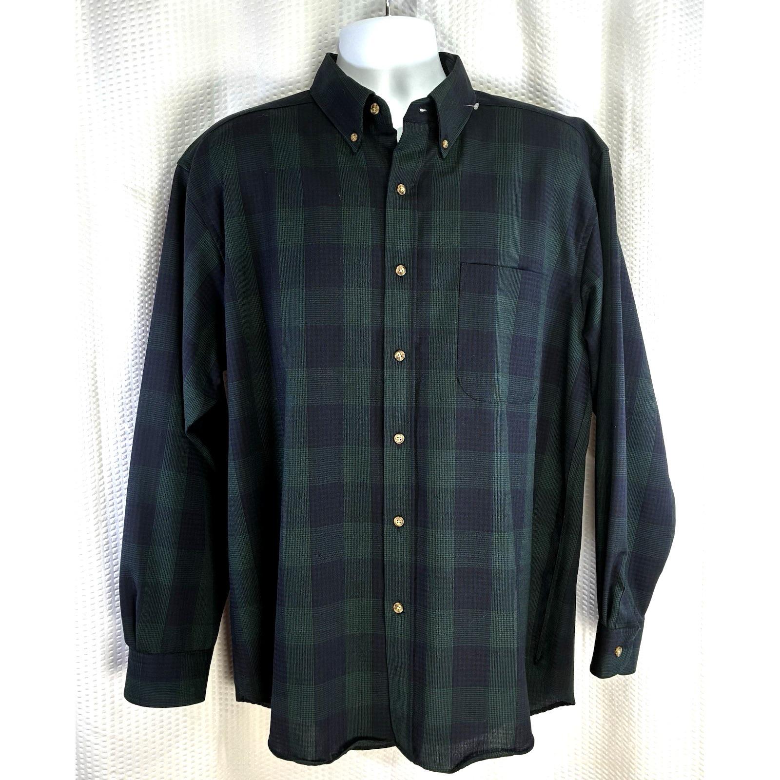 Green and Blue Plaid Wool Pendleton Shirt - Etsy display picture 1