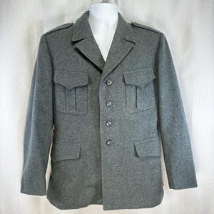 Vintage Swiss Wool Military Coat - Etsy