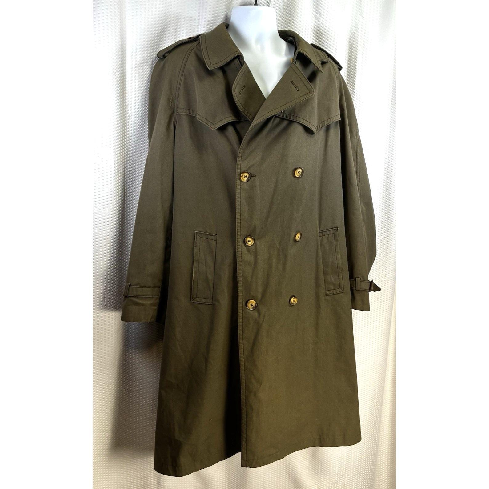 Vintage Burberry Trench Green - Etsy