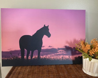 SALE! Facing the Day, Horse Art, Equine Art, Canvas