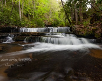 Waterfall Art I, Waterfalls, Nature Photography, Outdoors, Virginia