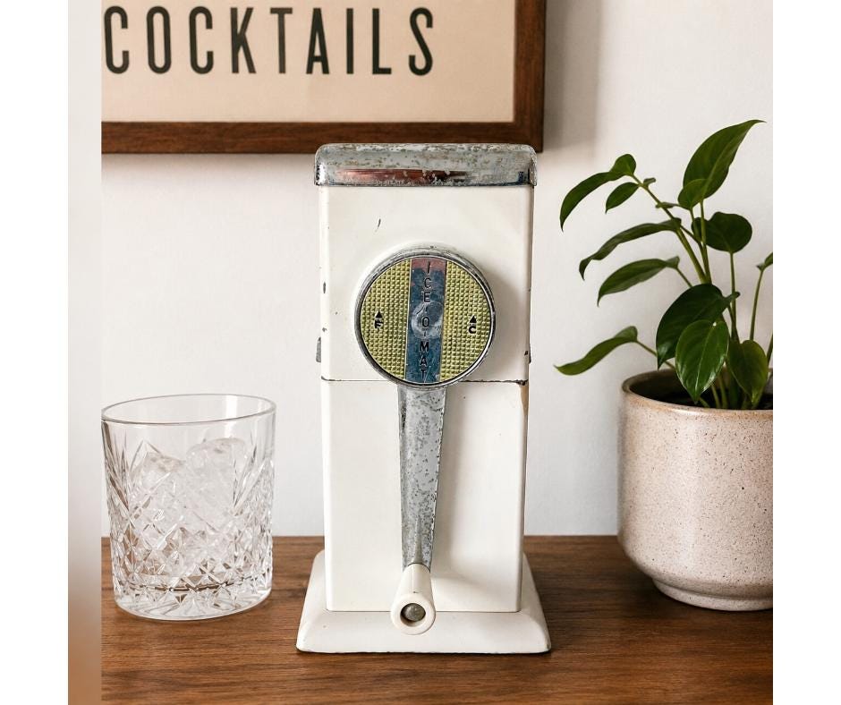 Vintage Hand Crank Ice Crusher - Etsy