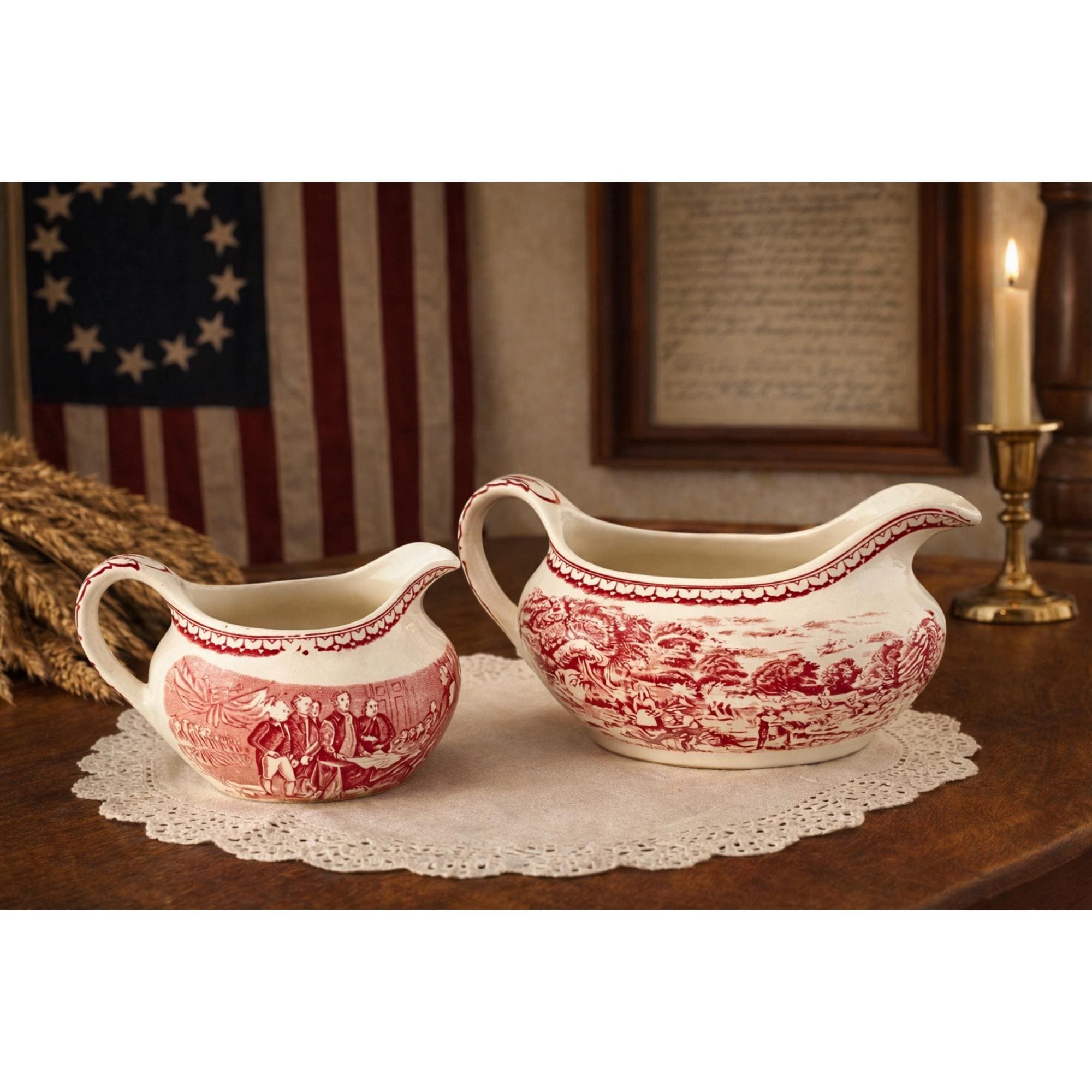 Currier and Ives Red - Etsy