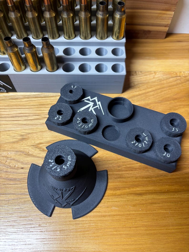 Embudo para polvo, antiestático. 7 cabezales intercambiables incluyen 17, 22, 243/6 mm, 25/6,5 mm, 270/7 mm, 30 y 33. imagen 2