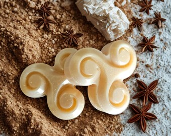 Soy Wax Melts Gingerbread Aroma - Floral Accent Wax Melt - Clean Burning, Eco-Friendly, Holiday Home Fragrance