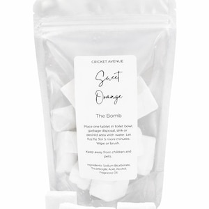 The Bomb Cleaning Fizzies – Toilet Bowl and Garbage Disposal Cleaner | Deodorizing Bombs | Highly Scented