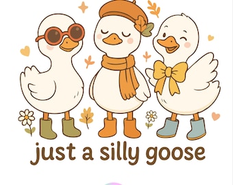 Silly Goose Meme SVG PNG: Funny Goose Shirt Design (Digital Download)
