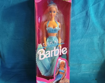 1991 • Mermaid Barbie • No. 1434 • Mattel • NRFB • Color Changing Hair!