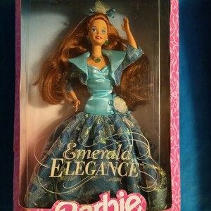 1994 • Emerald Elegance Barbie • No. 12322 • Mattel • Special Edition • OPEN BOX • Please See Complete Description & All Photos!