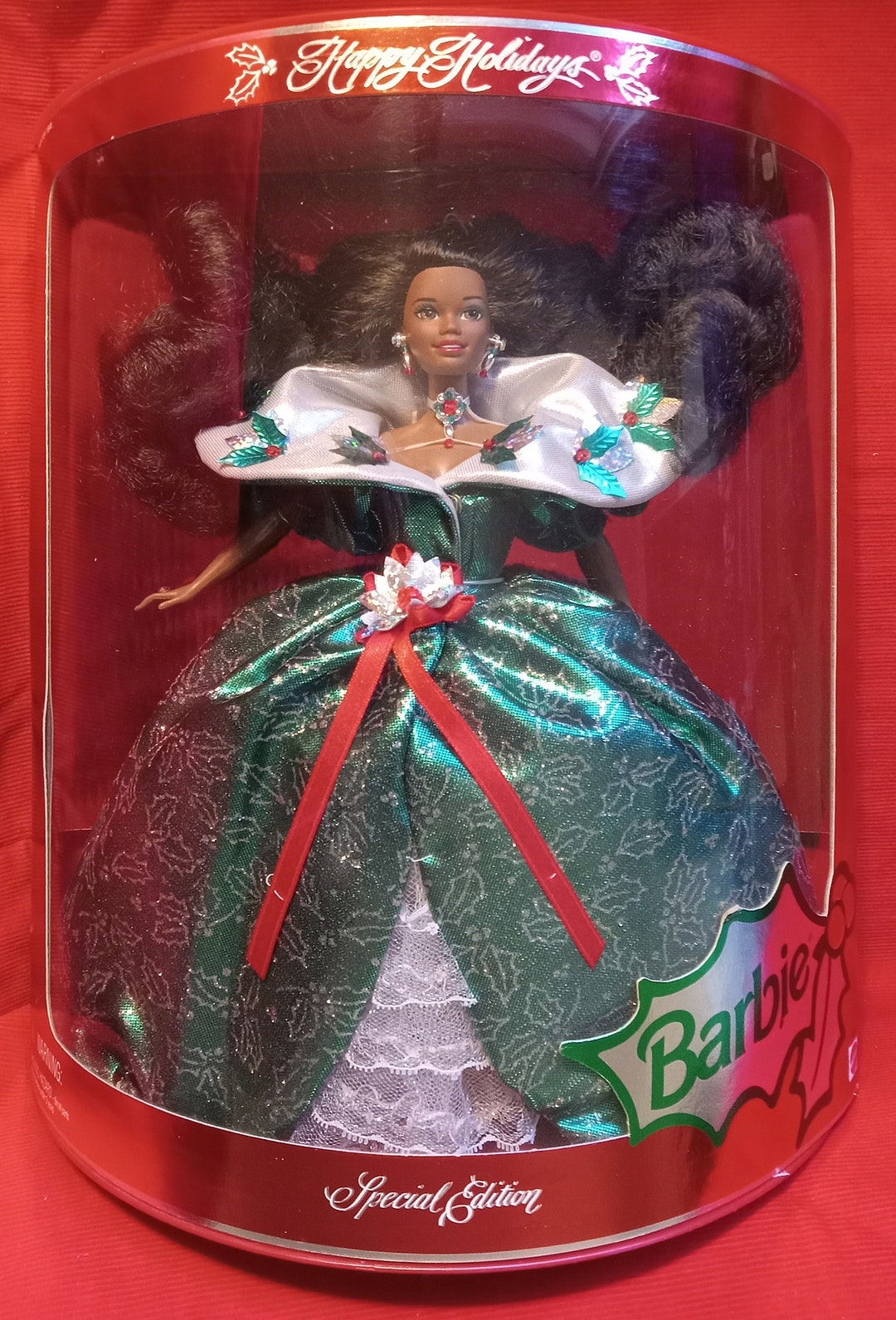 1995 • Happy Holidays Barbie • No. 14124 • NRFB • Eighth in Series