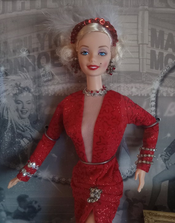 marilyn monroe barbie red dress Marilyn Monroe Barbie Dolls
