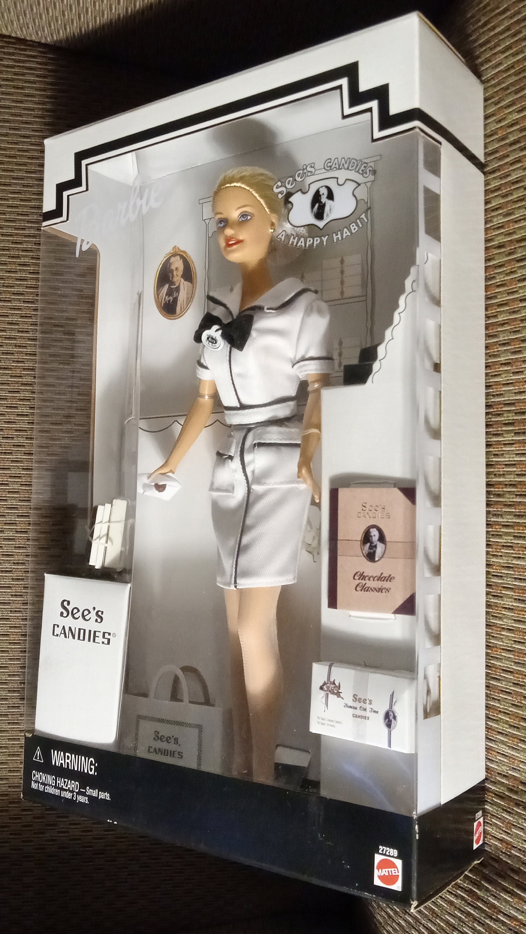 See's Candies A Happy Habit Barbie Doll 1999 Mattel 27289