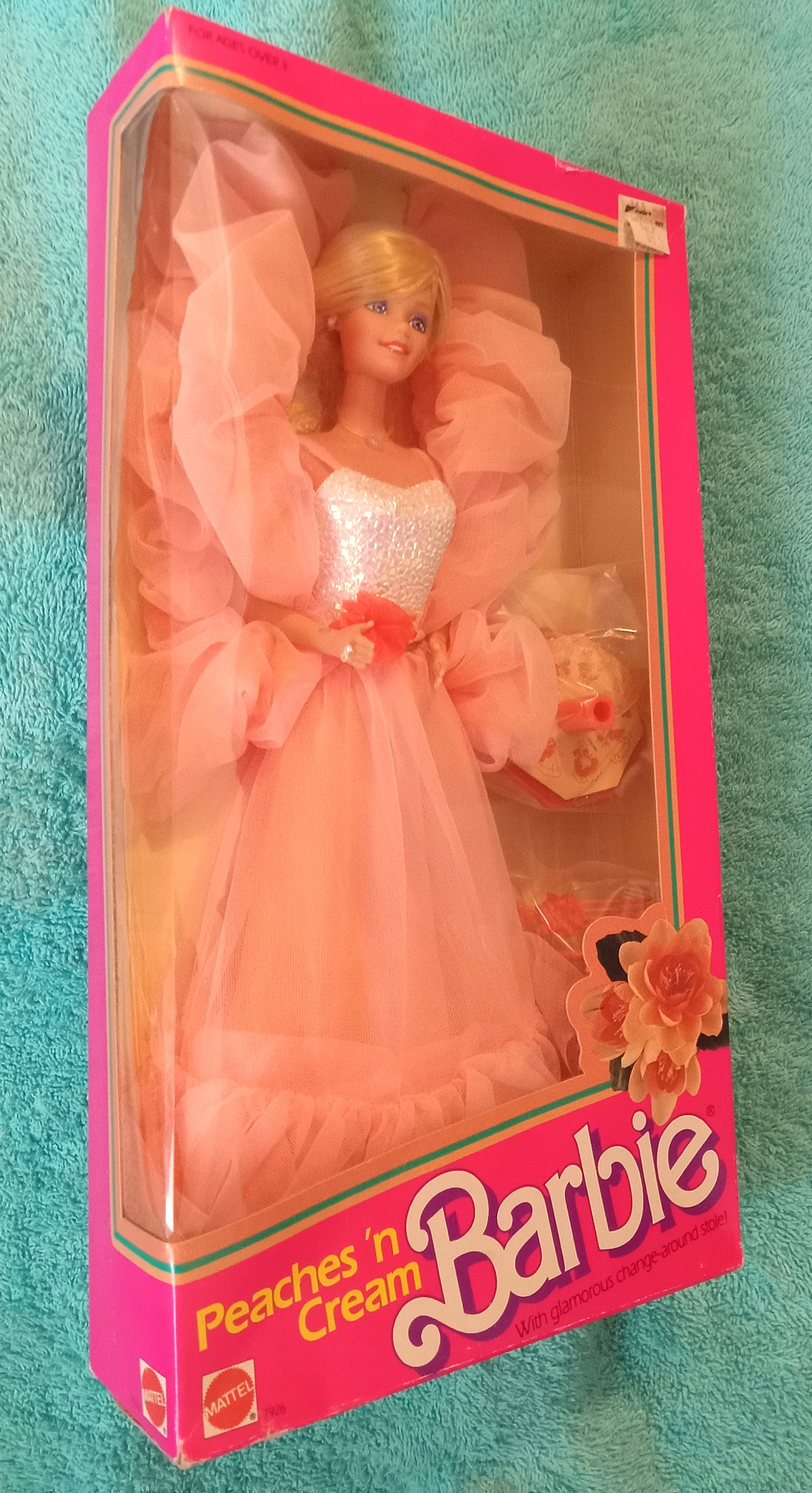 1984 Peaches n Cream Barbie No. 7926 Mattel Absolutely Gorgeous