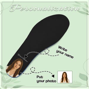 Puede incluir: Plantilla negra con borde azul, personalizable. La imagen muestra espacio para una foto y el texto "Your Name". También incluye los textos "Write your name" y "Put your photo."