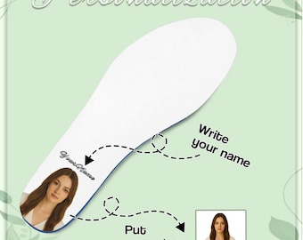 Palmilhas personalizadas para sapatos com fotos: palmilhas de corrida personalizadas, para homens e mulheres