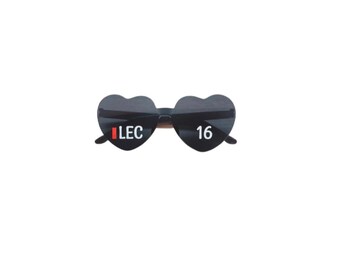Charles Leclerc Ferrari Themed F1 Heart Shaped Glasses