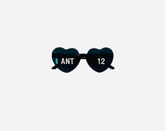 Kimi Antonelli Mercedes Themed F1 Heart Shaped Glasses