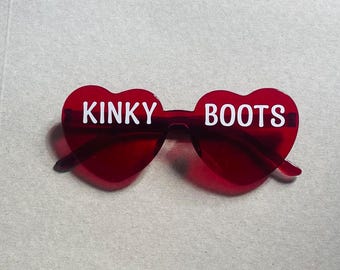 Musical Theatre Themed Heart Shaped Glasses