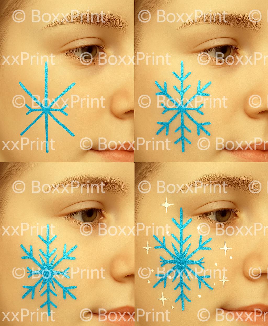Easy CHRISTMAS Face Paint Templates | 8 Step-by-step Face Painting ...