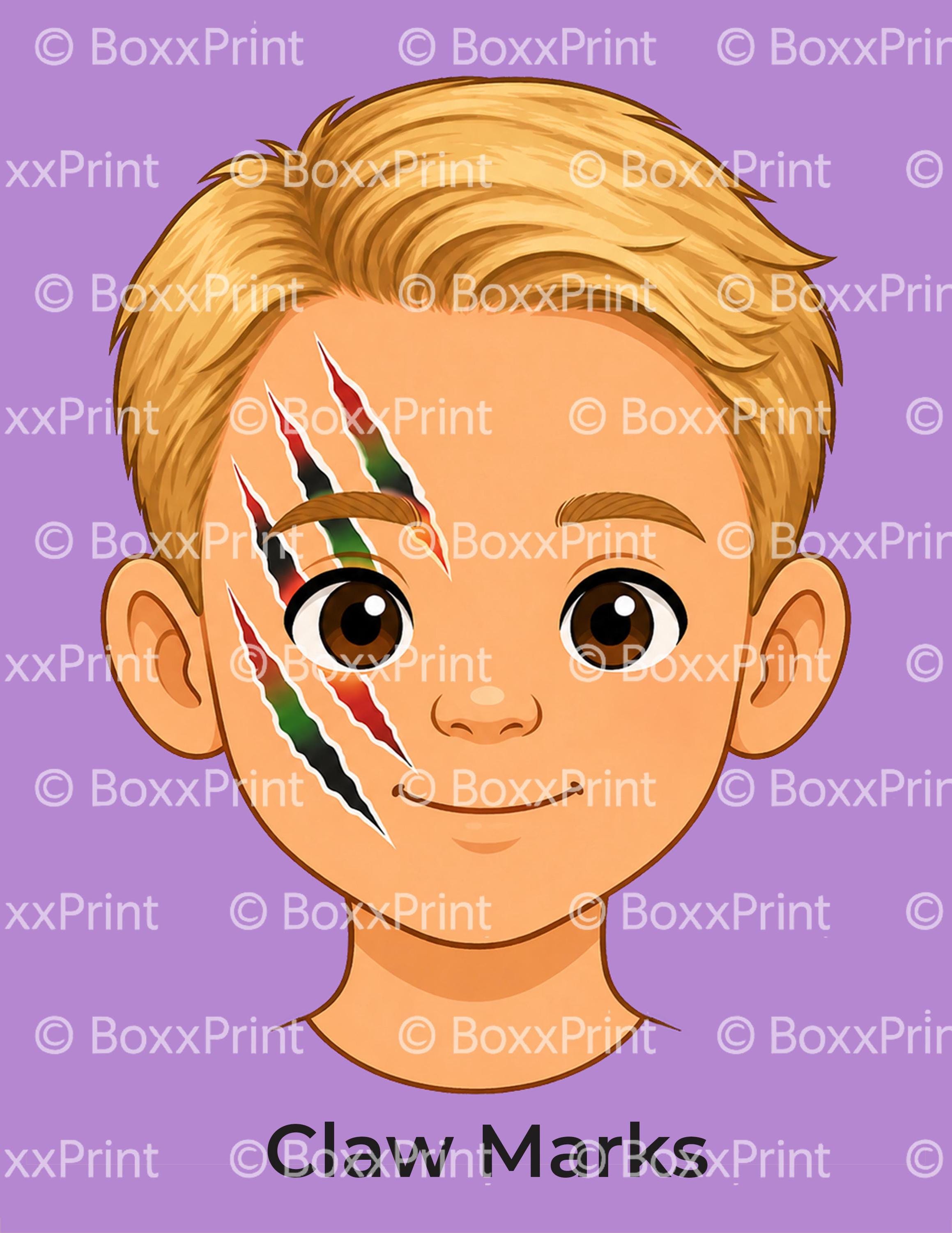 Simple Face Paint Menu Boys | Easy Face Painting | Beginner Friendly ...