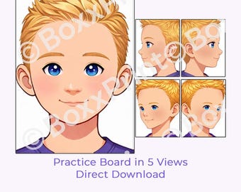 Oefenbord schmink – Blonde Boy, 5 keer bekeken | Digitale download