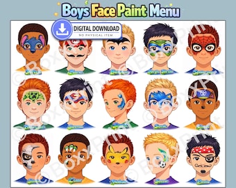 Face Paint Menus