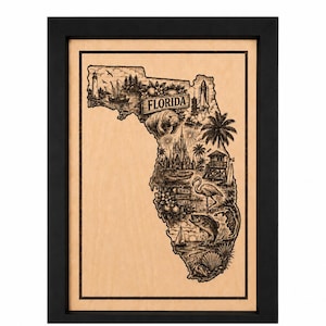 Personalized State Wall Art | Custom State Engraved Wood Sign | Ready to Hang Wood Decor | Laser Engraved Sign | Housewarming Gift