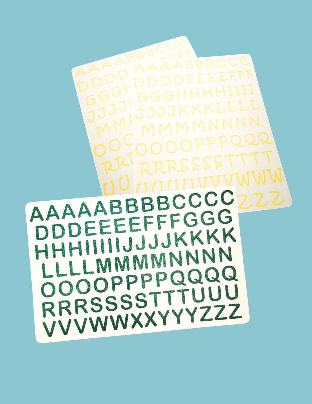 Alphabet Sticker Sheet - Etsy