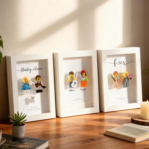 Cornice personalizzata con personaggio, ritratto di coppia personalizzato, regalo di anniversario per lui, San Valentino