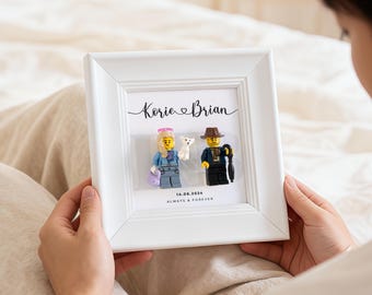 Personalized Couple Portrait Frame, Handmade Anniversary Gift