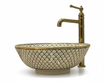 handmade vessel sink vanity, oval bathroom sink