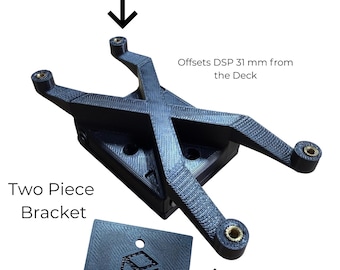 Soporte de montaje flotante para B2 Audio DSP SixTen o B2 Audio DSP SixTwelve - Impresión 3D ASA - Elevación de 31 mm - Diseño de 2 piezas para un audio de automóvil óptimo