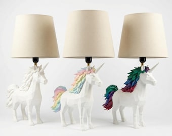 Lámpara de unicornio para pintar, kit de manualidades para decorar habitaciones infantiles