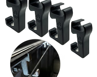 Clips de repuesto para soporte de varillas de hélice BAKFlip MX4 de alta resistencia / Paquete de 4 piezas para cubierta magnética de lona ASA / Accesorios para caja de camioneta