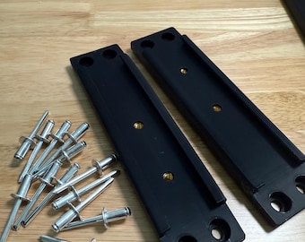 Reemplazo de placa trasera para cubierta de lona (paquete de 2) - Soporte para sistema de apoyo BackFlip MX4 - Solución de acceso a la caja de la camioneta