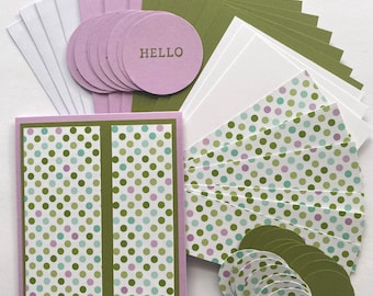 Kit para Fazer Cartões DIY | 4 Cartões, 8 Mensagens, Materiais de Artesanato para Todas as Ocasiões