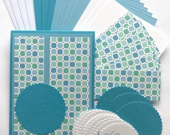 Kit para Fazer Cartões DIY, 8 Mensagens, Materiais de Artesanato Fáceis