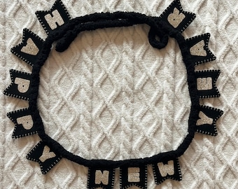 New Years Garland - Felt "Happy New Year" Banner