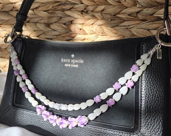 Pakalana, Pikake Bloom, and Crown Flower Purse Lei Charm