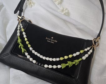 Collier porte-monnaie pakalana et perles sur toute la longueur 14,5 po.