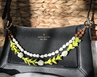 Pakalana & Pikake Blooms Purse Lei Charm